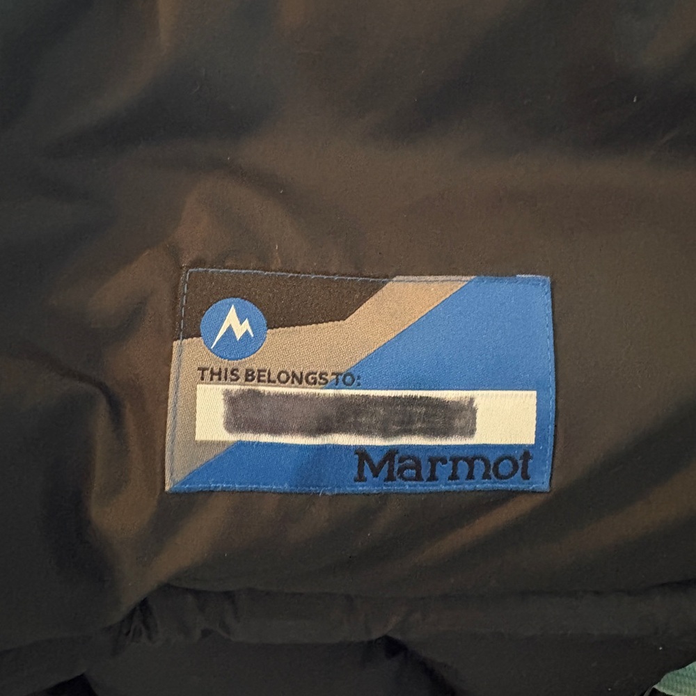 Kids Marmot Black 700 Fill Insulated Jacket XL - Picture 8 of 9